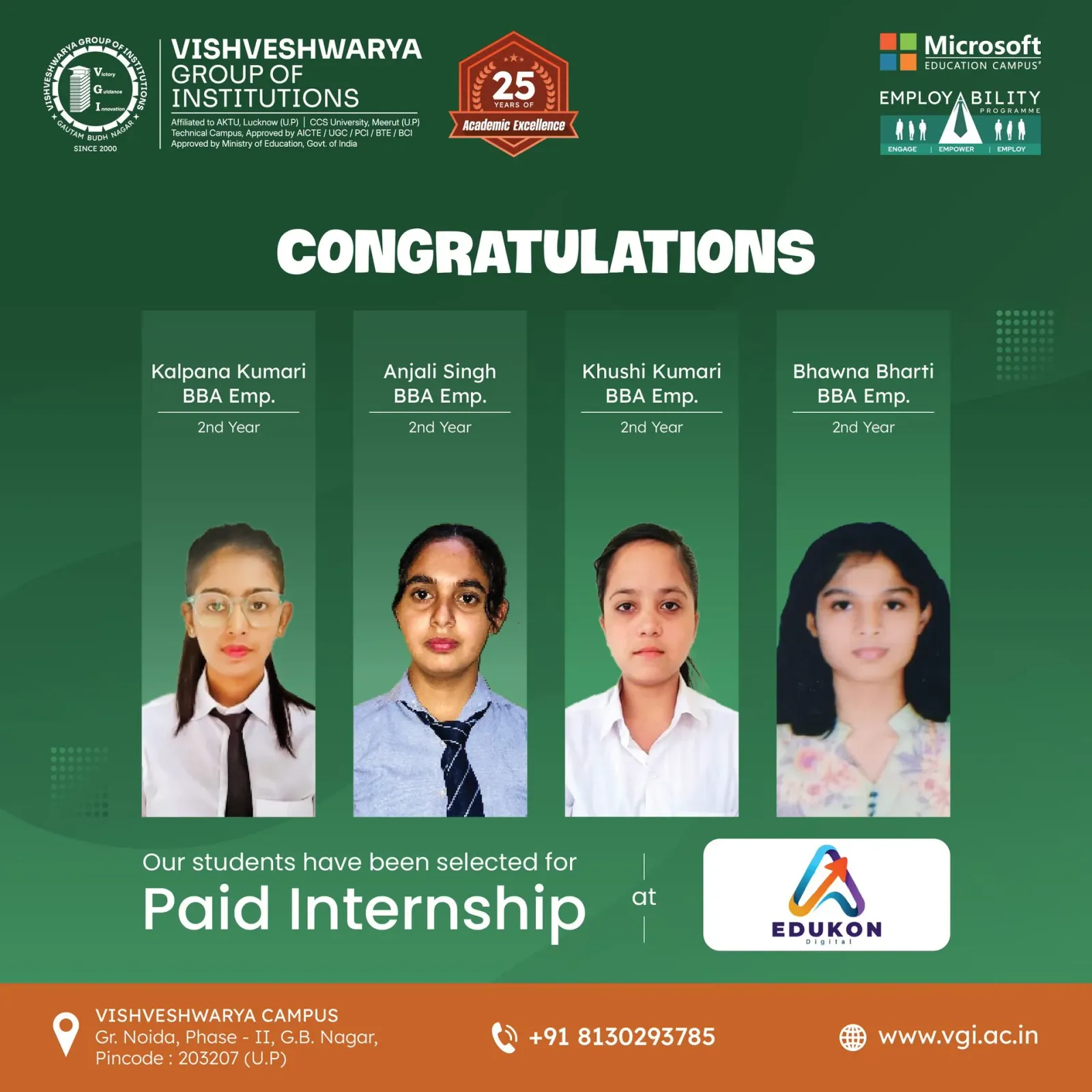 PGDM internship at Edukon EdTech