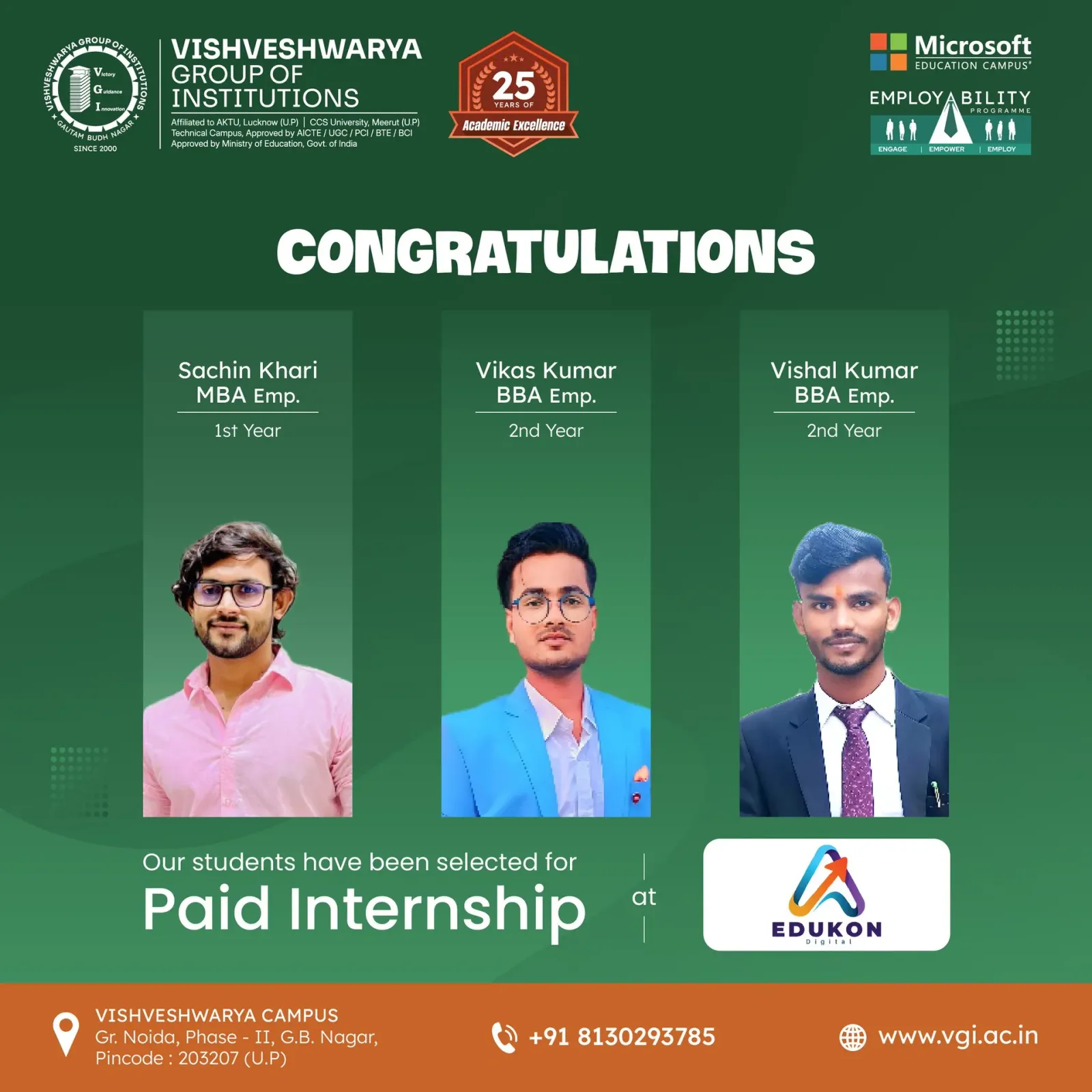 PGDM internship at Edukon EdTech