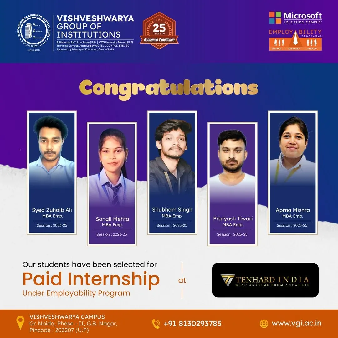 PGDM internship at Tenhard India