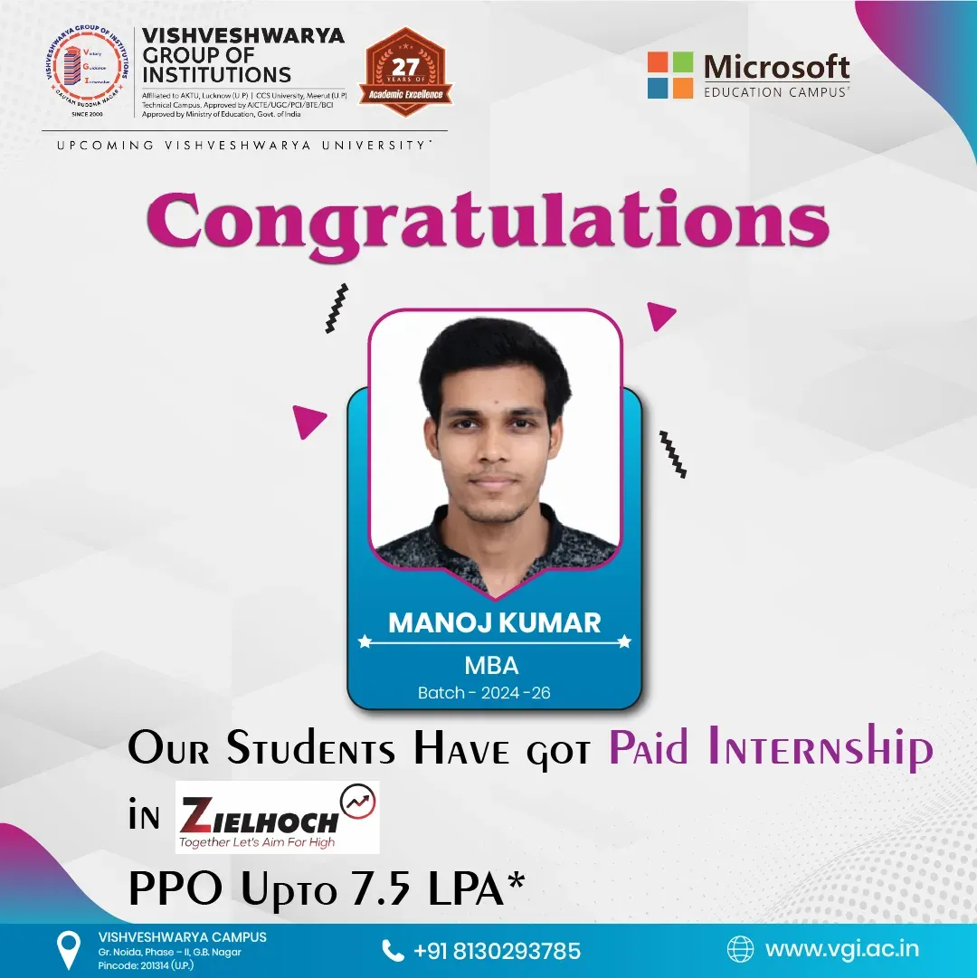 PGDM internship at Zeilhoch