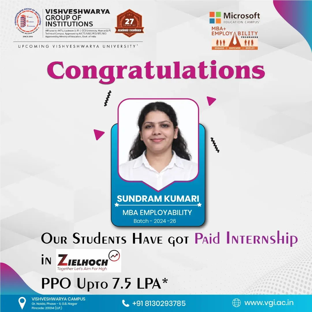 PGDM internship at Zeilhoch