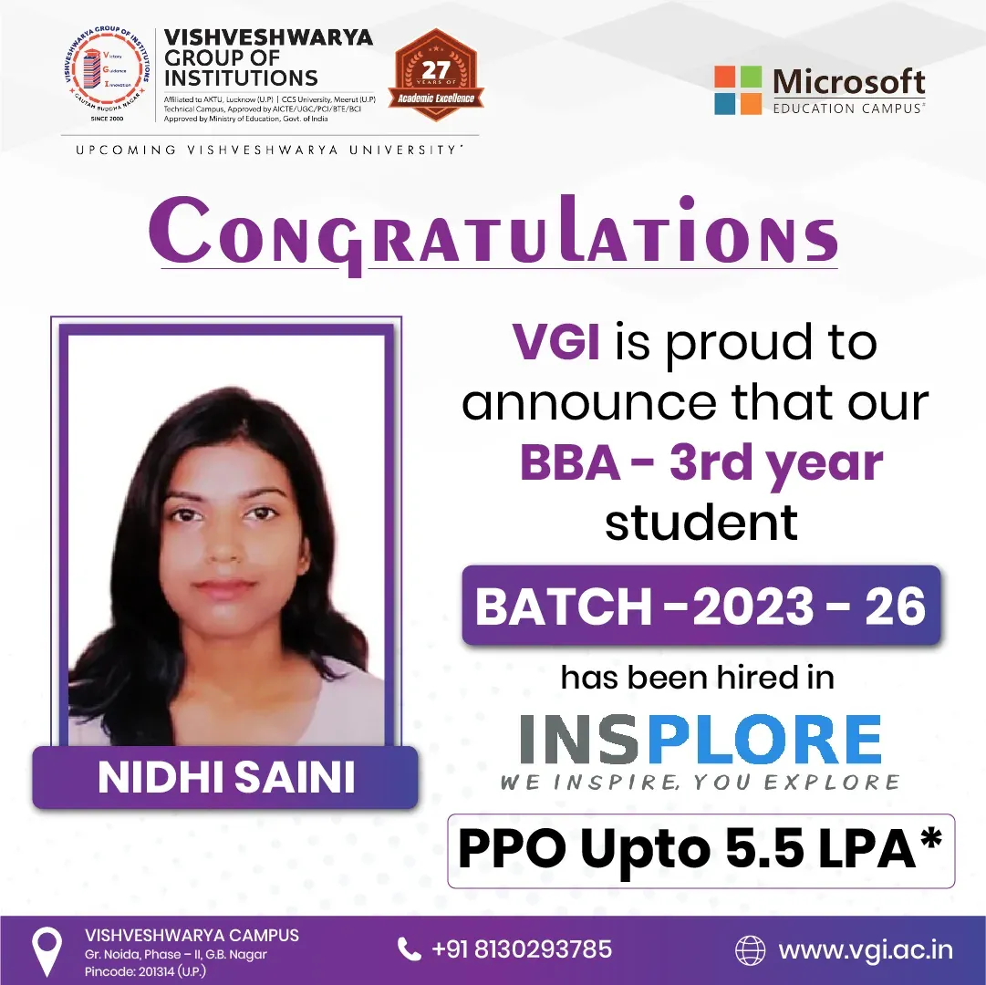 PGDM placement at Insplore Consultants