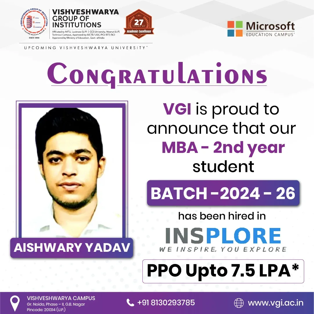 PGDM placement at Insplore Consultants