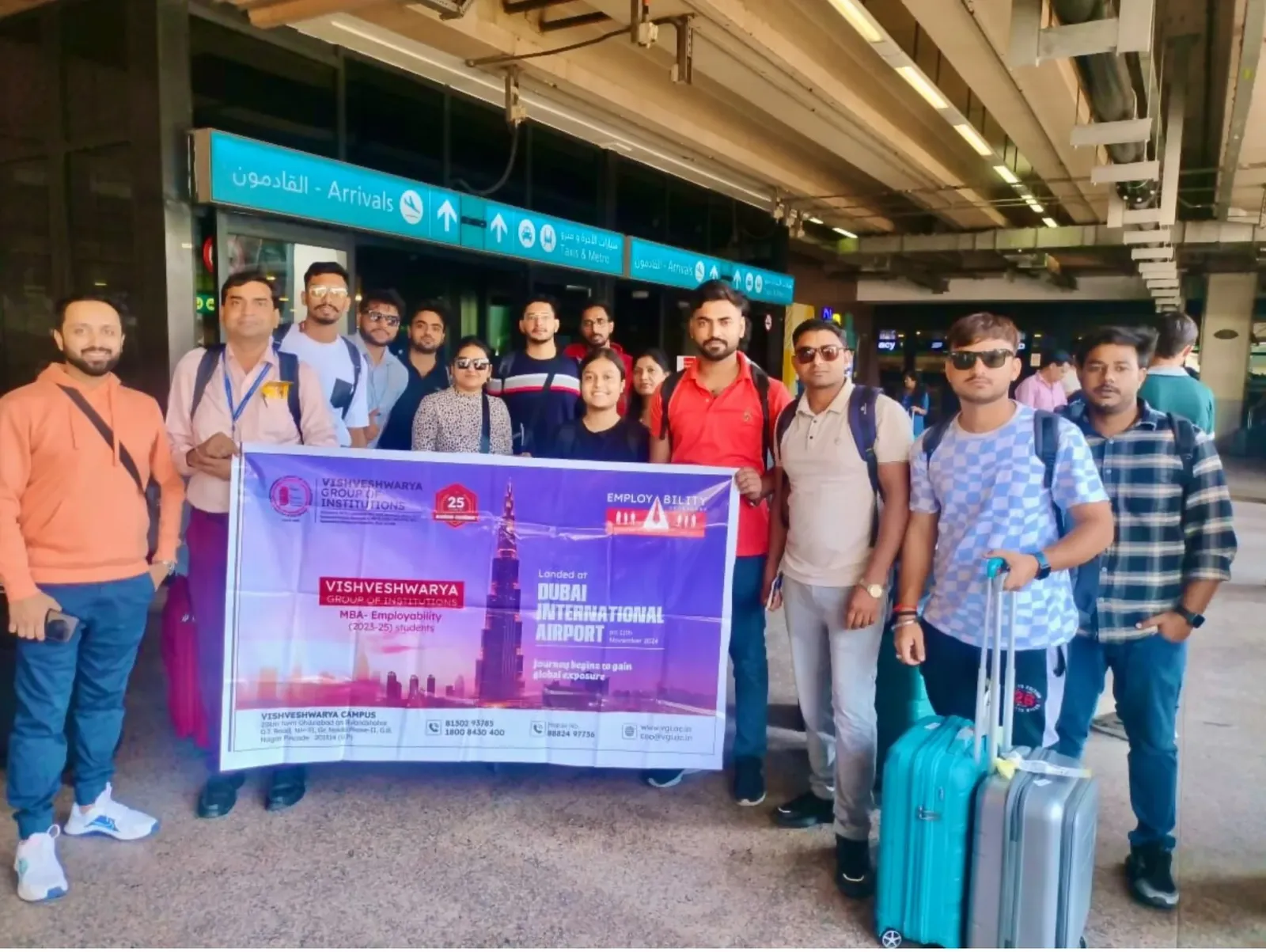 PGDM students on the Dubai study tour
