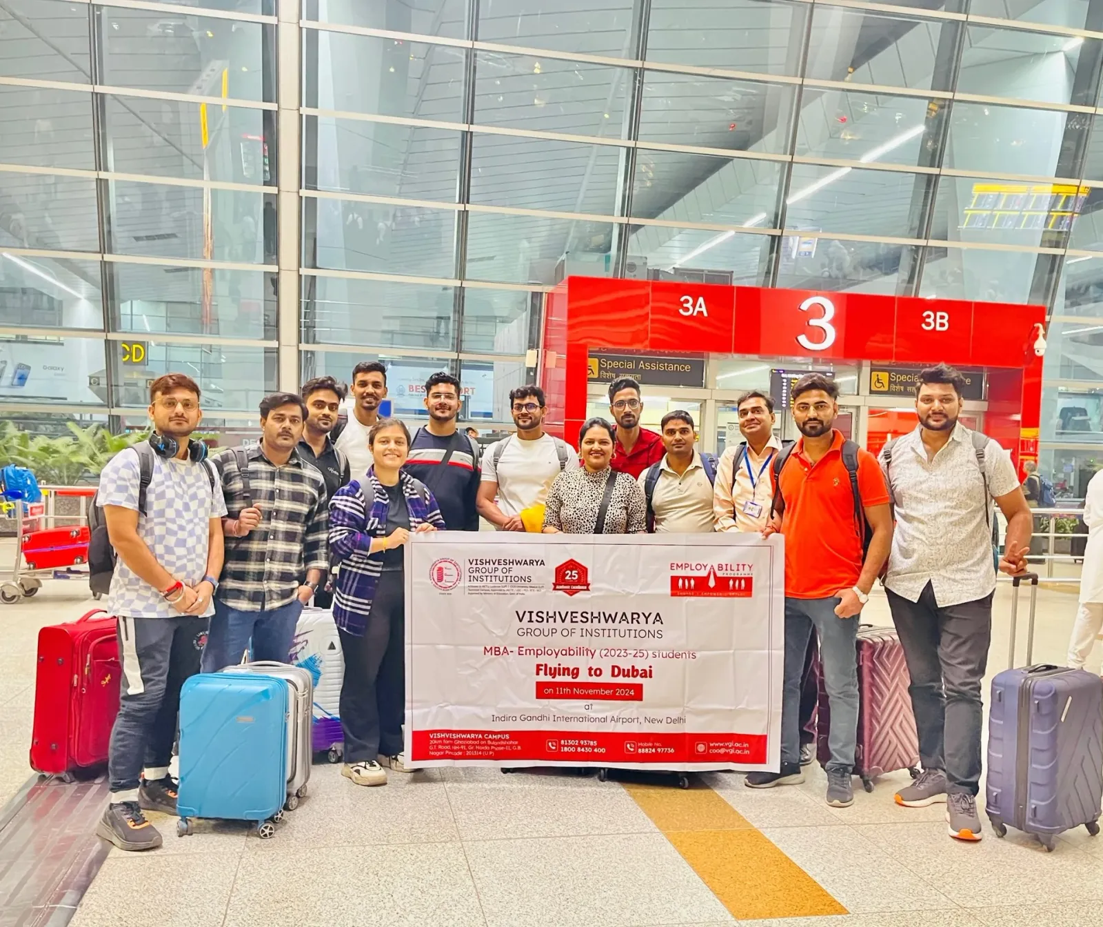 Students visiting business landmarks in Dubai